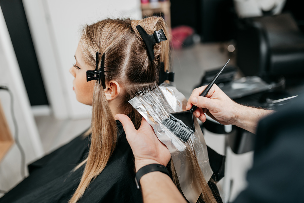 Bleaching in hair using 20 Volume developer