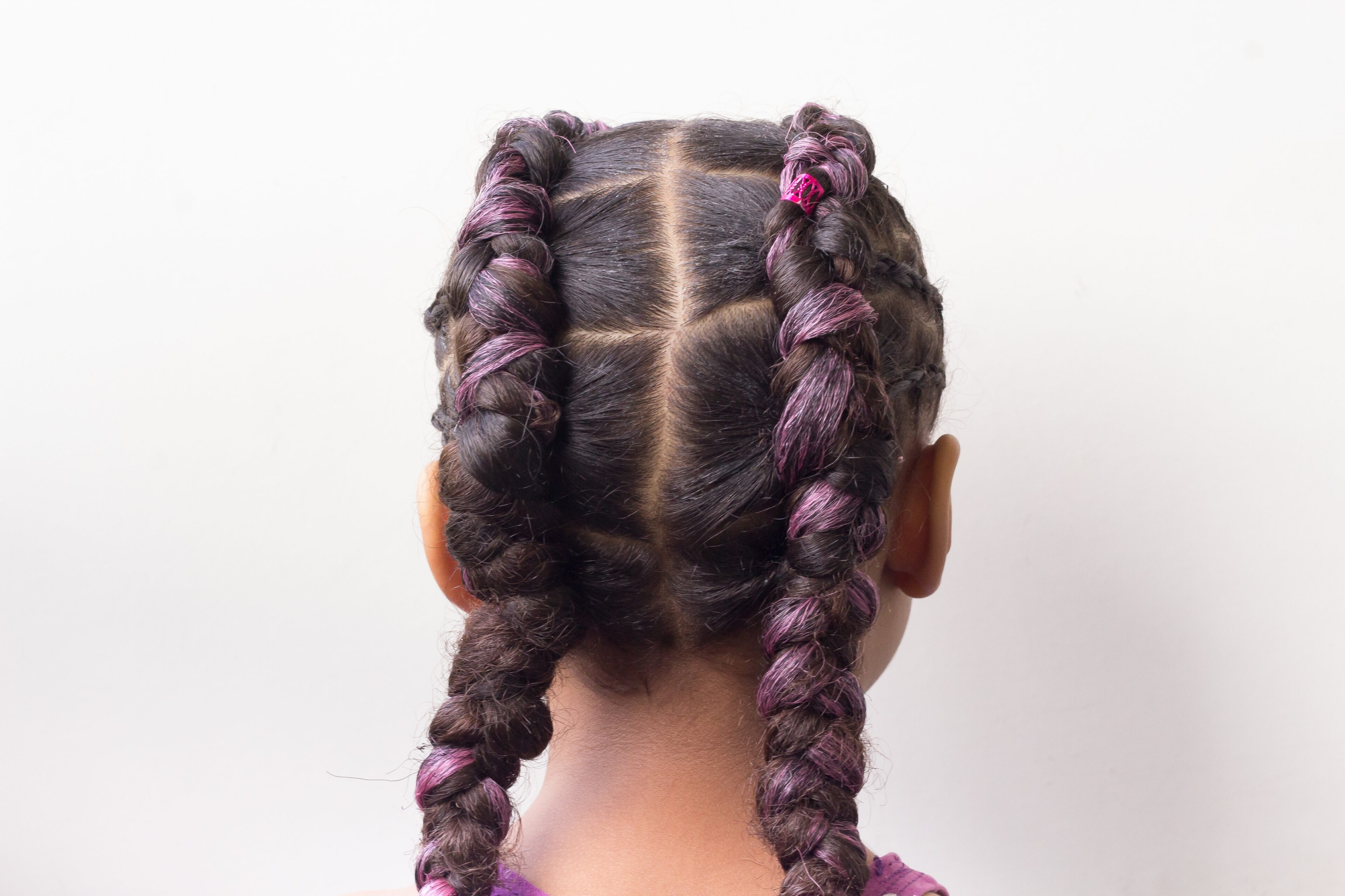 Trendy boxer braids for young girls