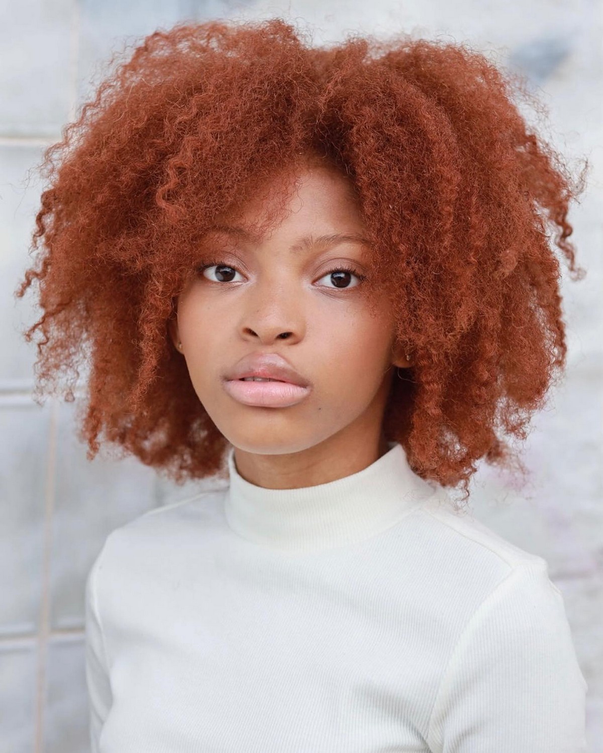A Gorgeous Black Redhead Model