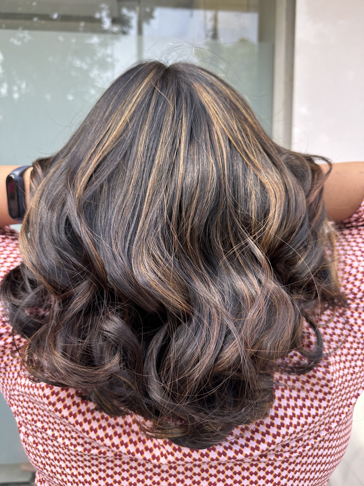Chocolate brown highlights