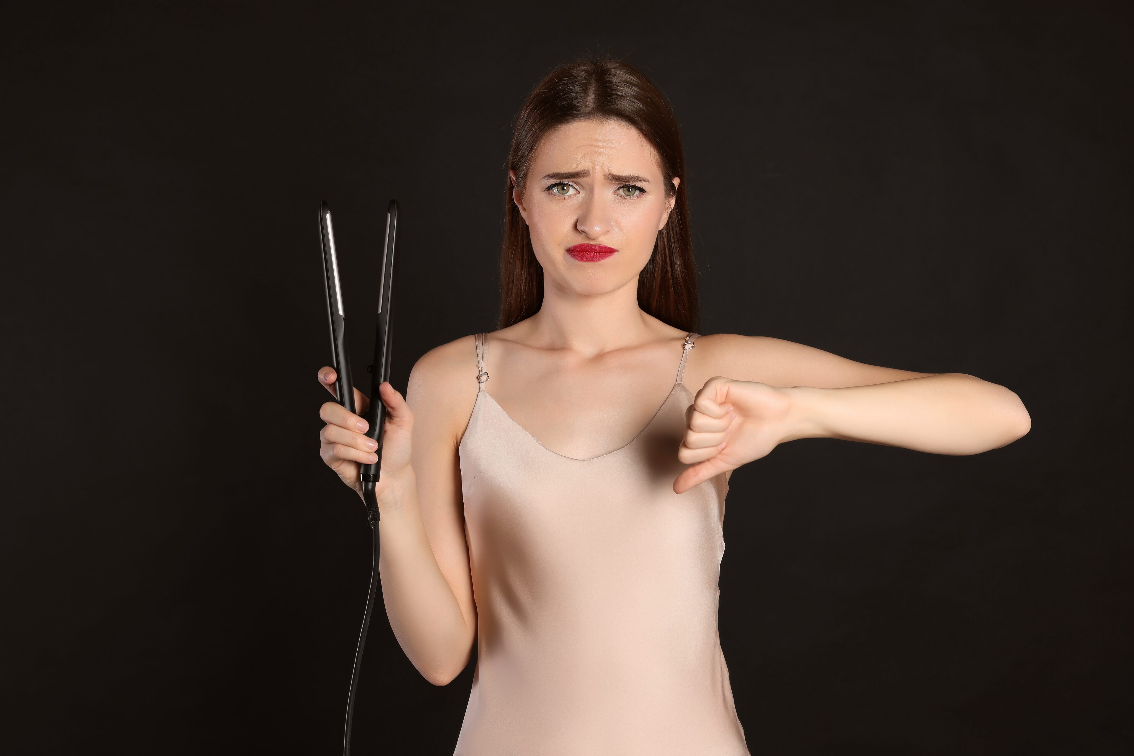 Overusing heat-styling tools lead to dryness hair