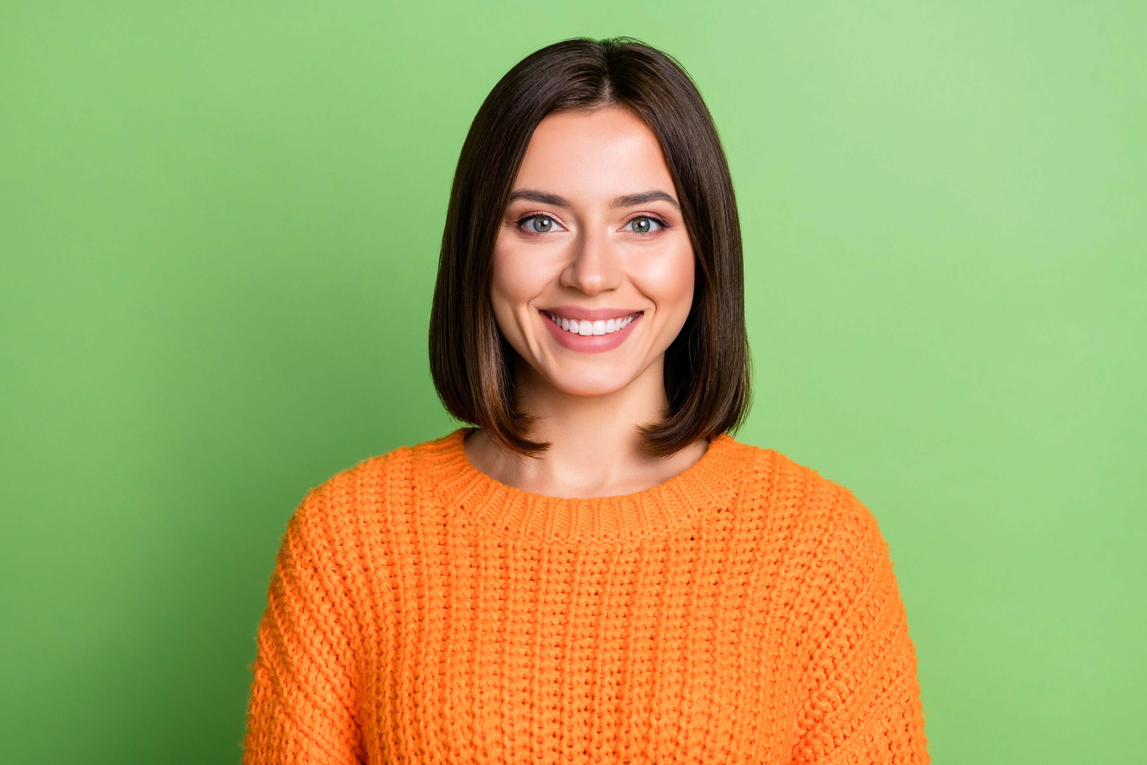 Woman look beautiful in short hair