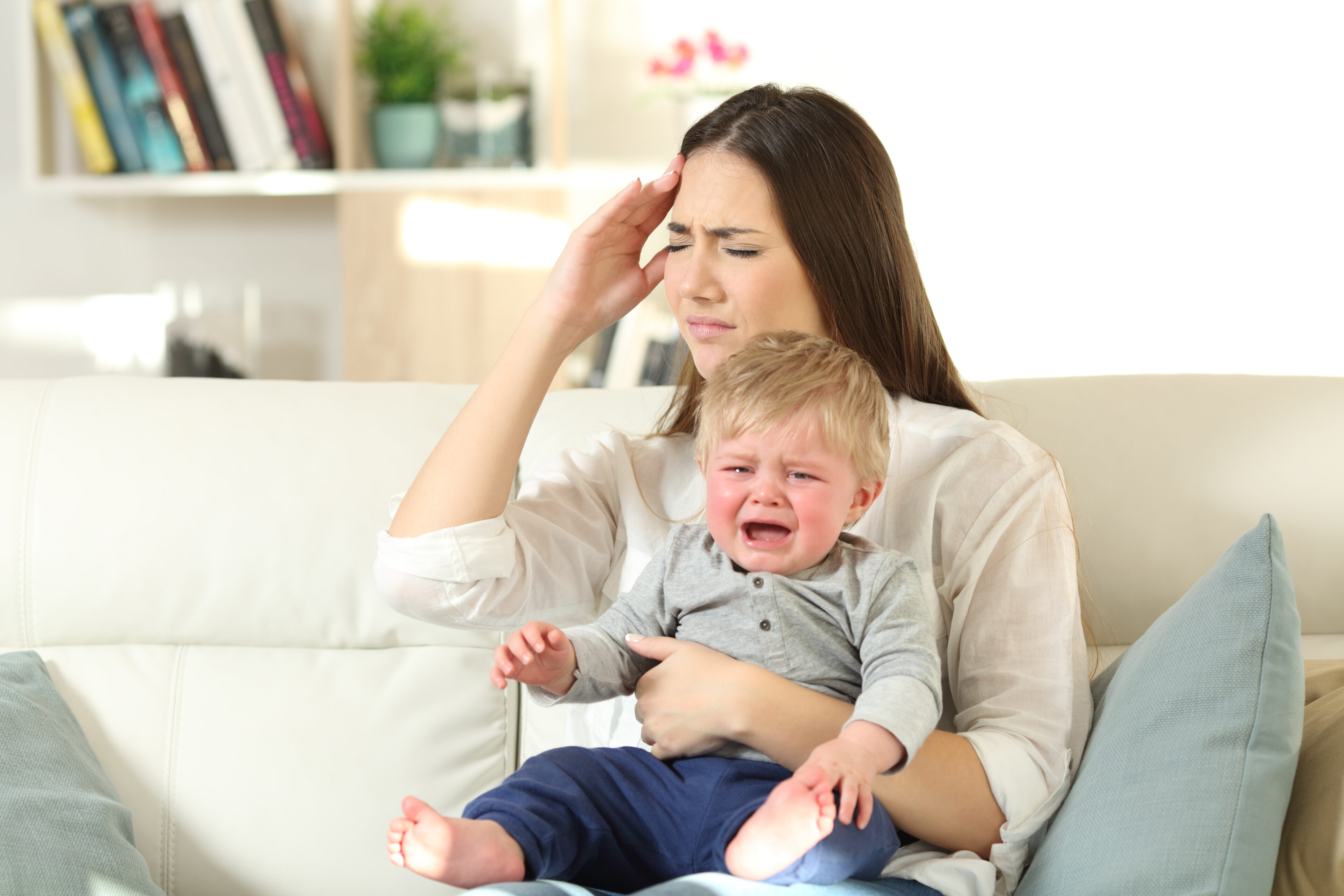Mom feels stressed and panic