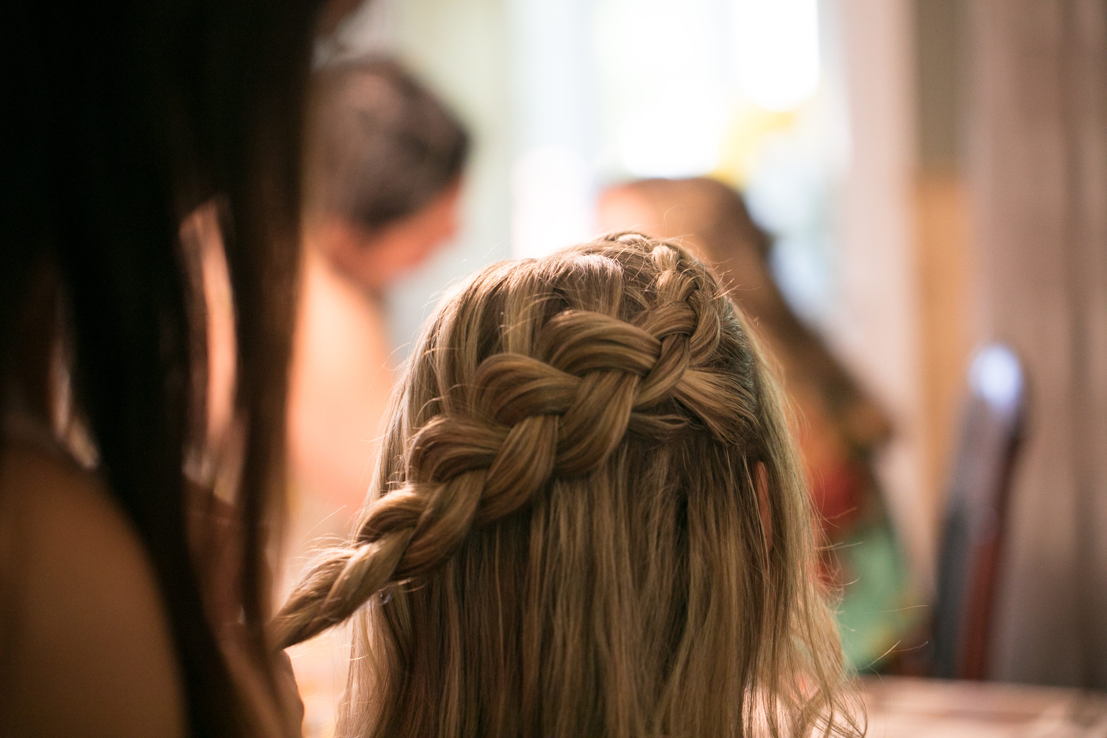 Sideways dutch braid