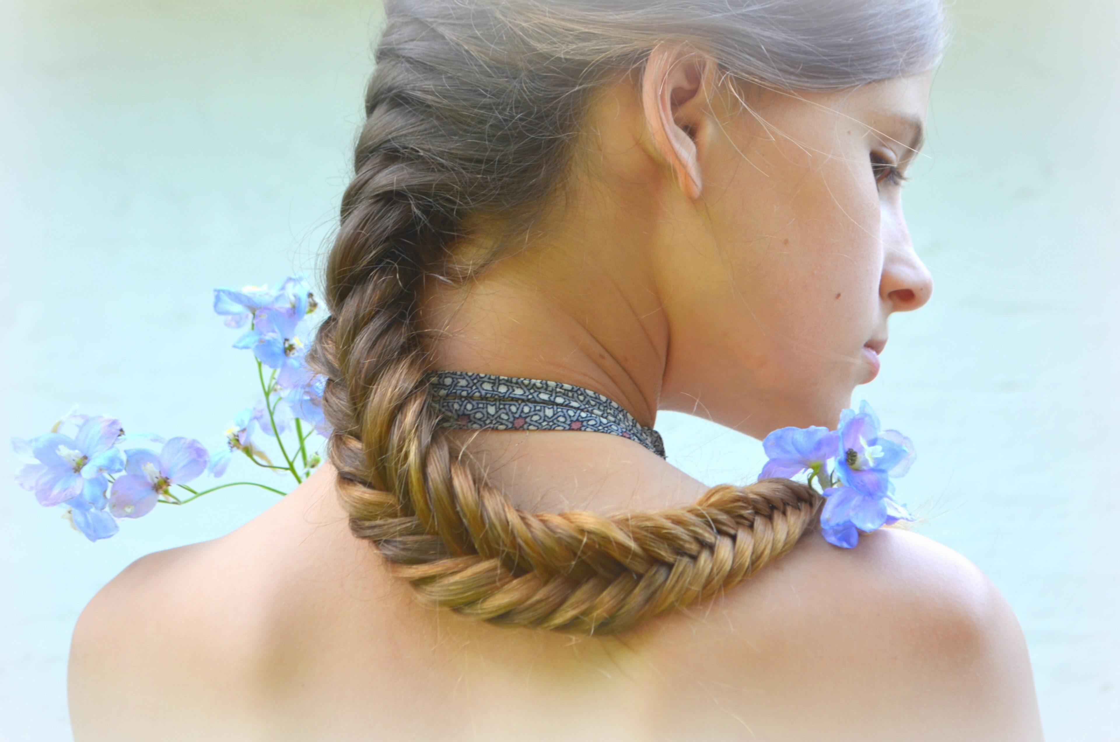 Long fishtail braid