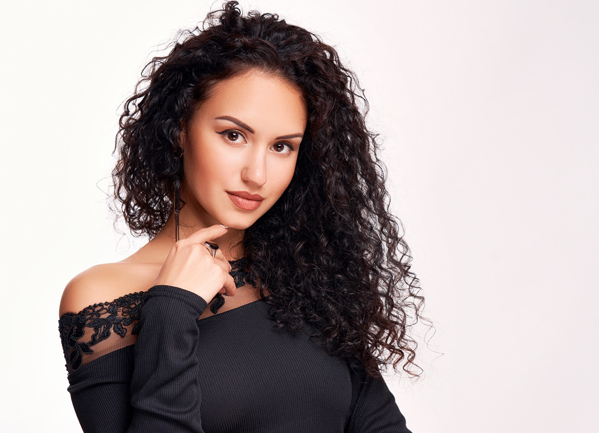Frizz and dryness of 3B hairstyle