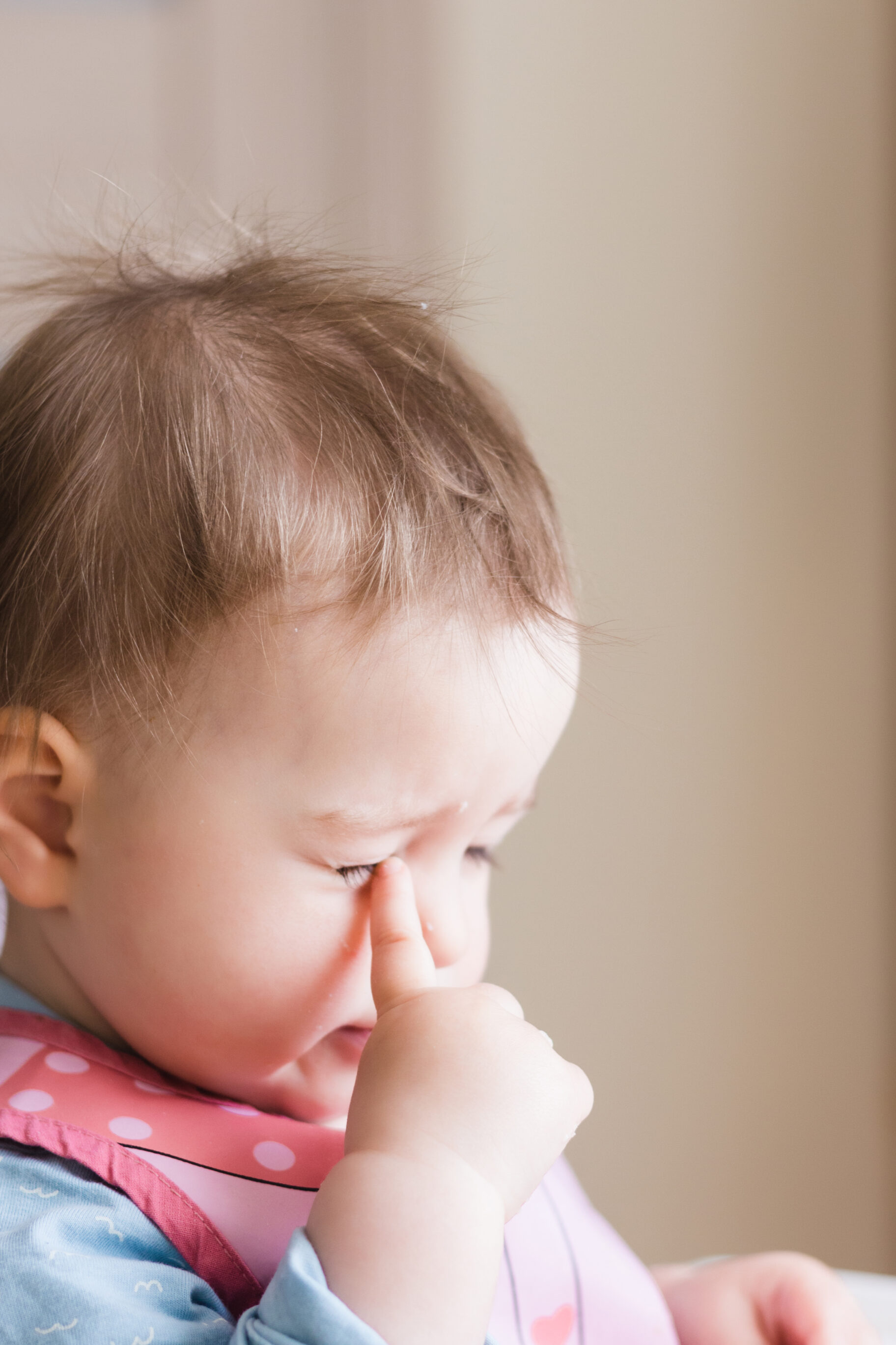 Baby feels uncomfortable with hair shedding