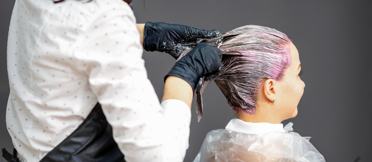 Massage the color into your hair