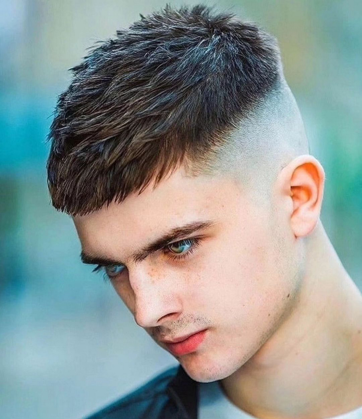 Men with high-fade hair