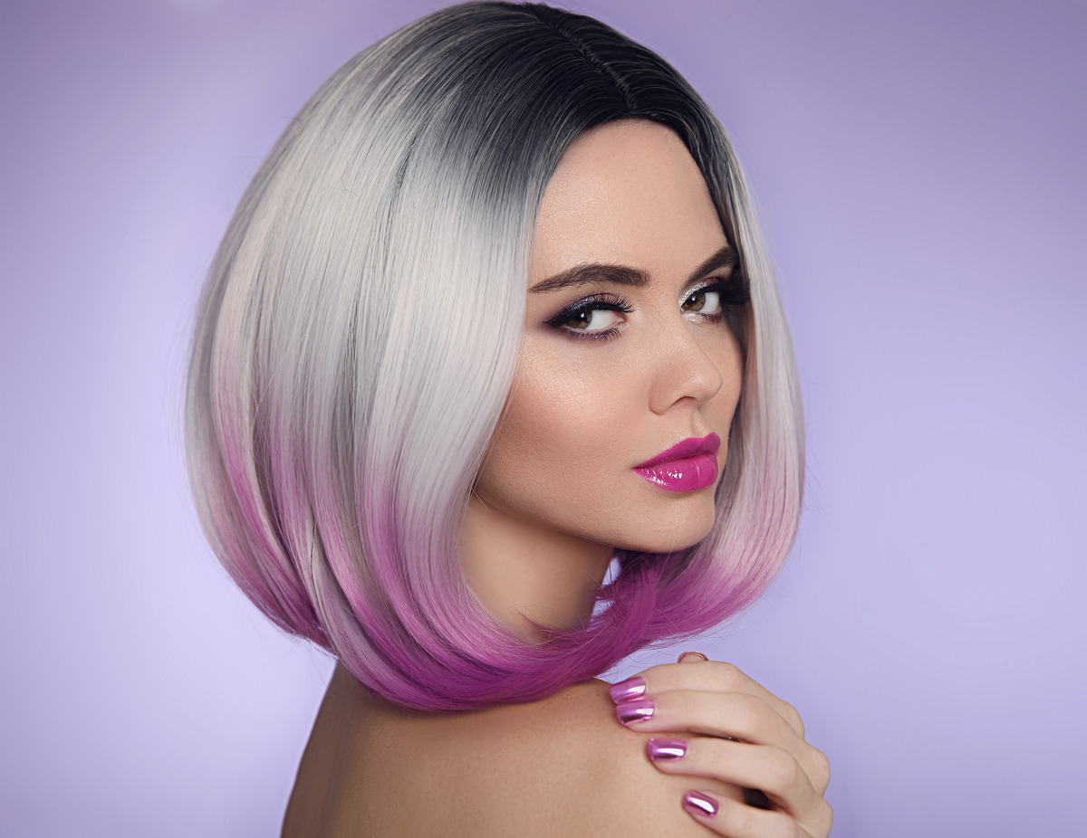 Ombre bob short hairstyle