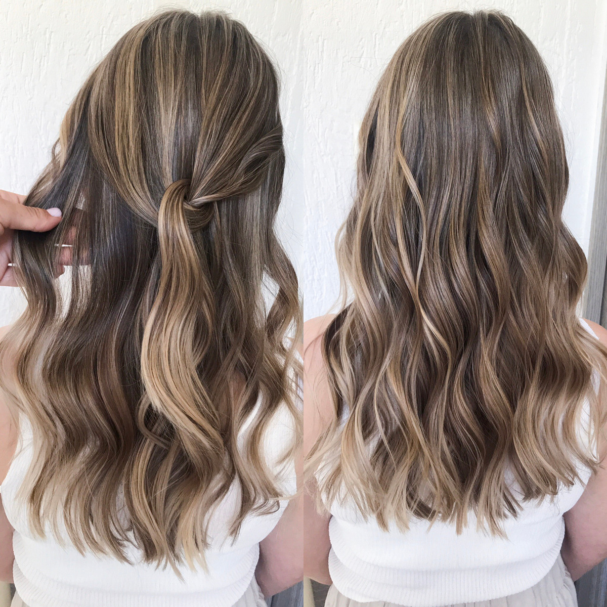 Professional hairstyle with balayage hair color.