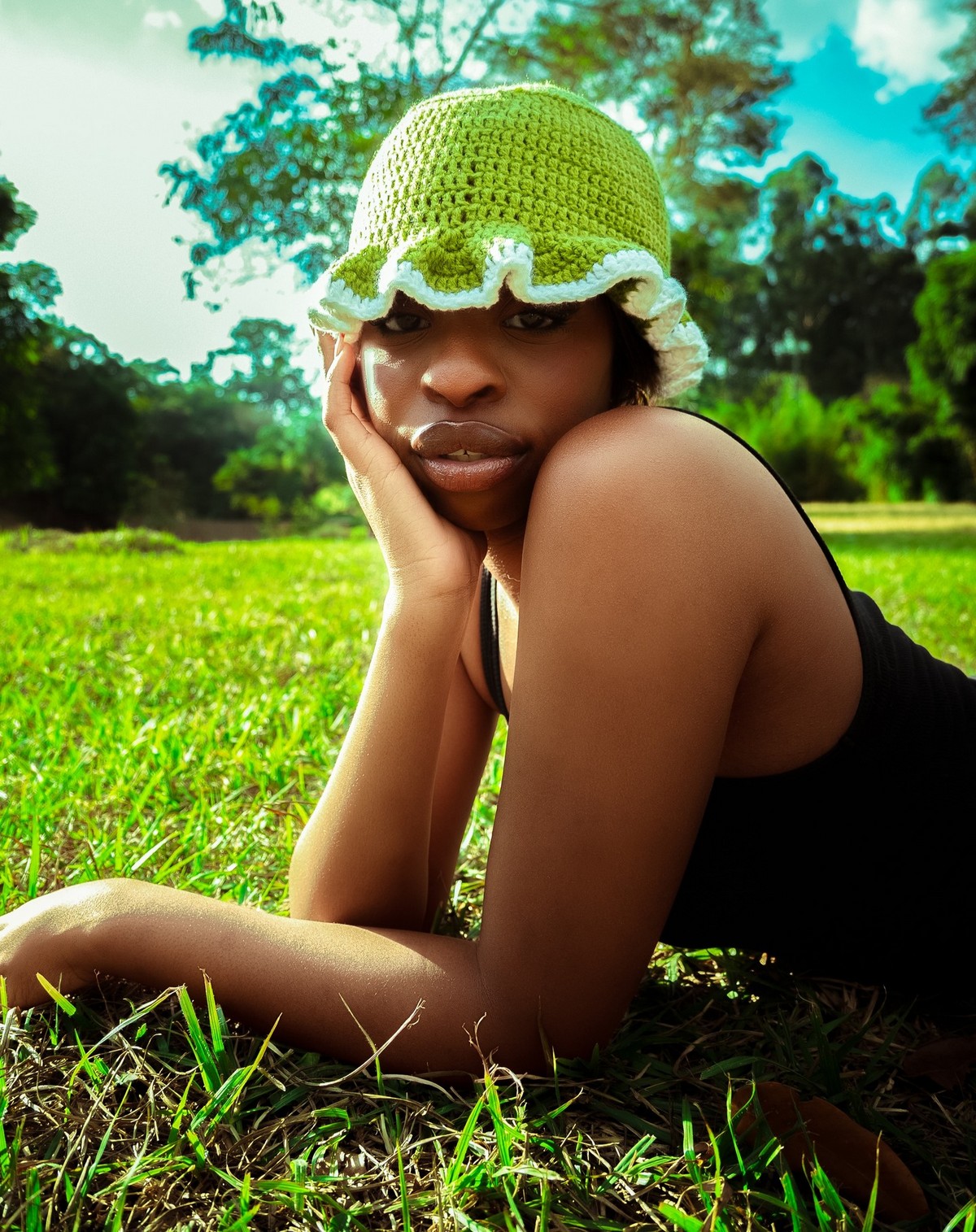 Protecting Hair With A Knitted Hat