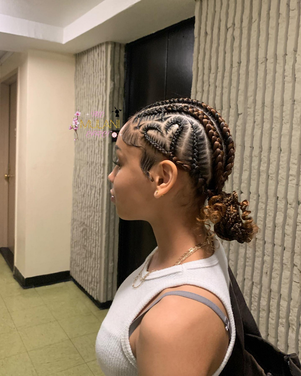 Quick and cute for zigzag braids