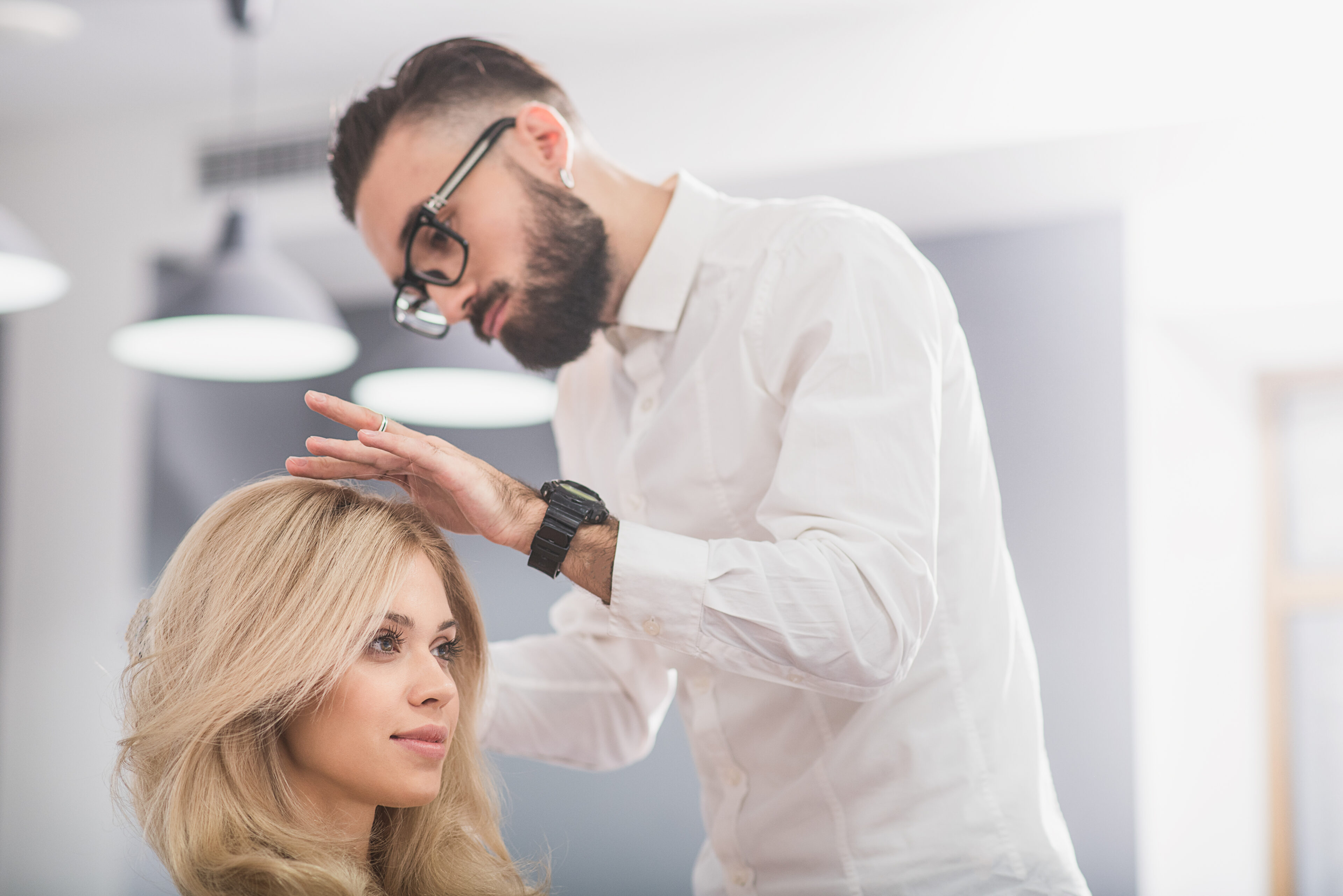 Consult hair professional