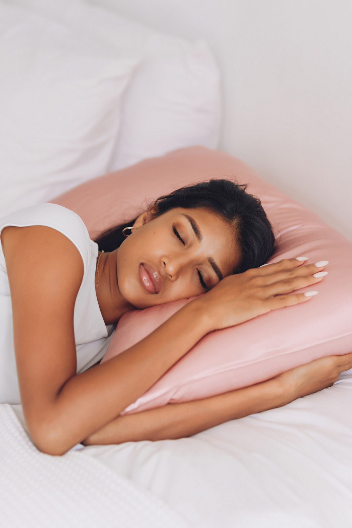 Silk or satin pillowcase