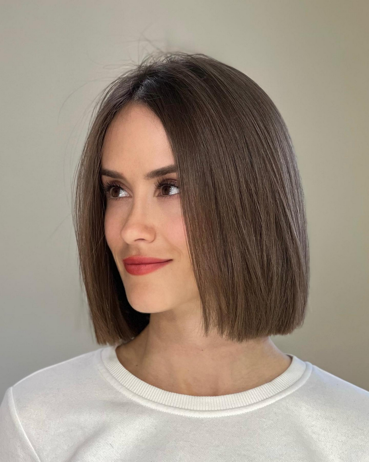 Sleek bob hairstyle