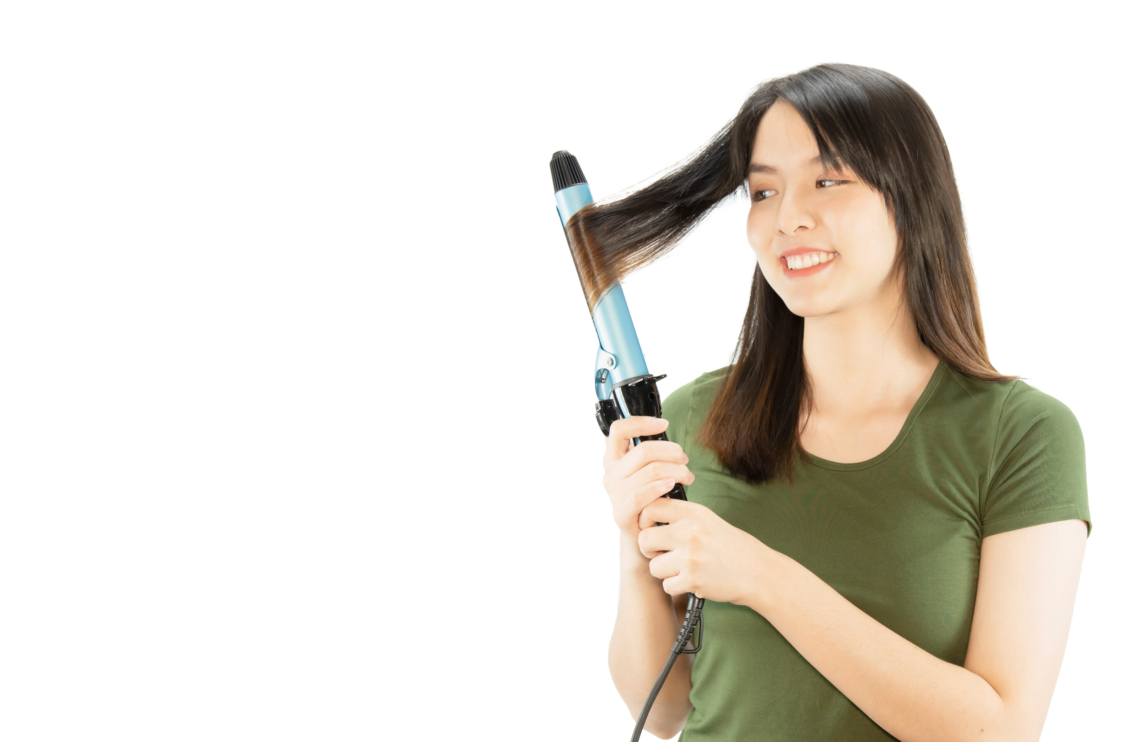 Clamp the hair