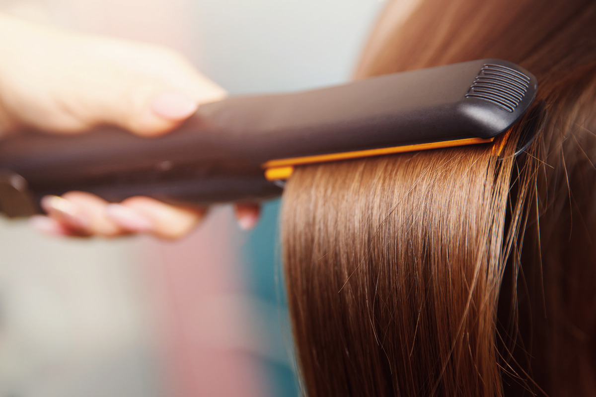 Straightening hair