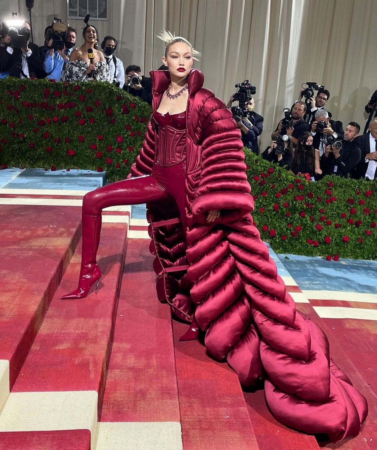 Gigi Hadid With A Spiky Bun Appeared At Met Gala 2022