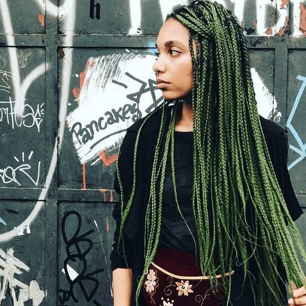 The perfect combination of braids and dreads