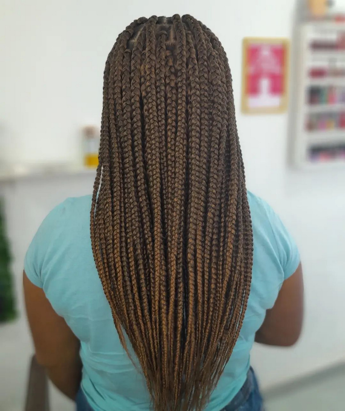 Traditional box braids hair care