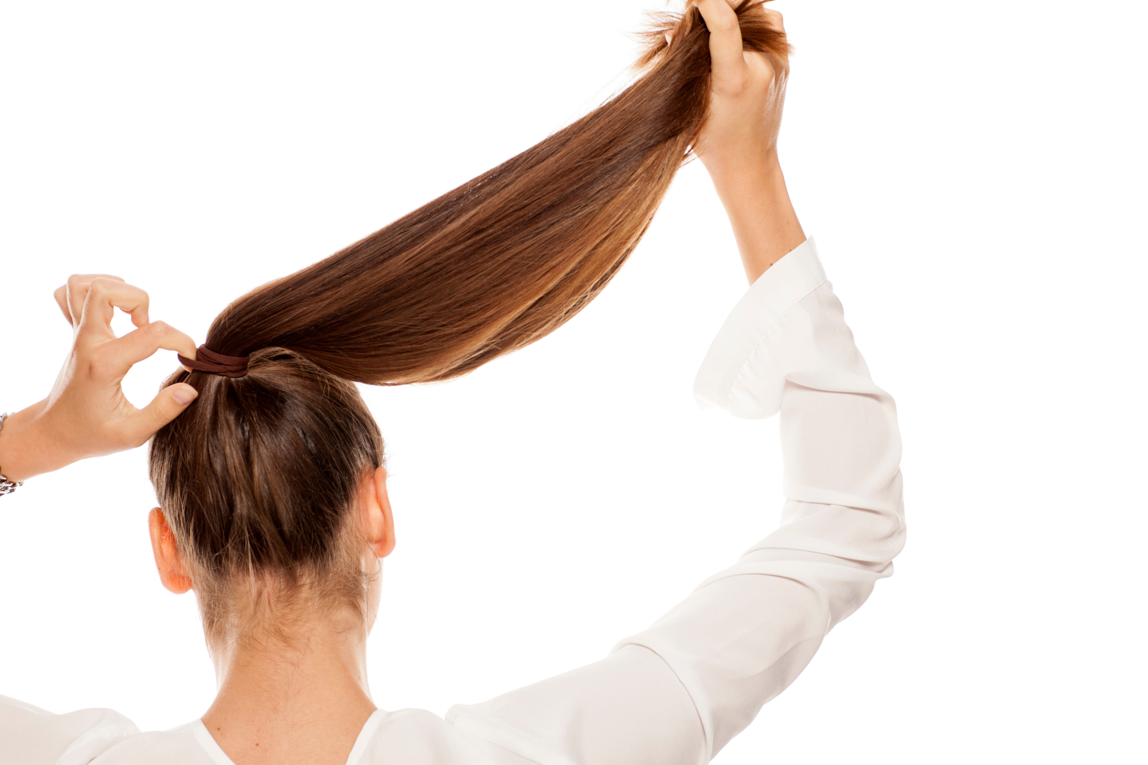 Wash and Go ponytail