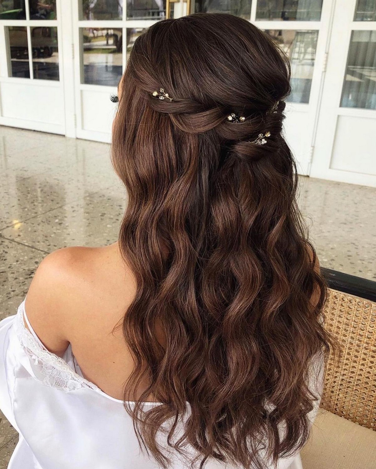 Elegant cascading waterfall braid perfect for special occasions