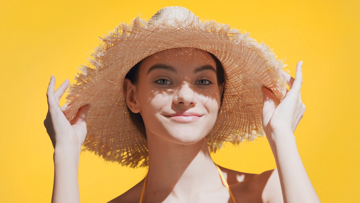 Wear a hat to protect your hair from damage 