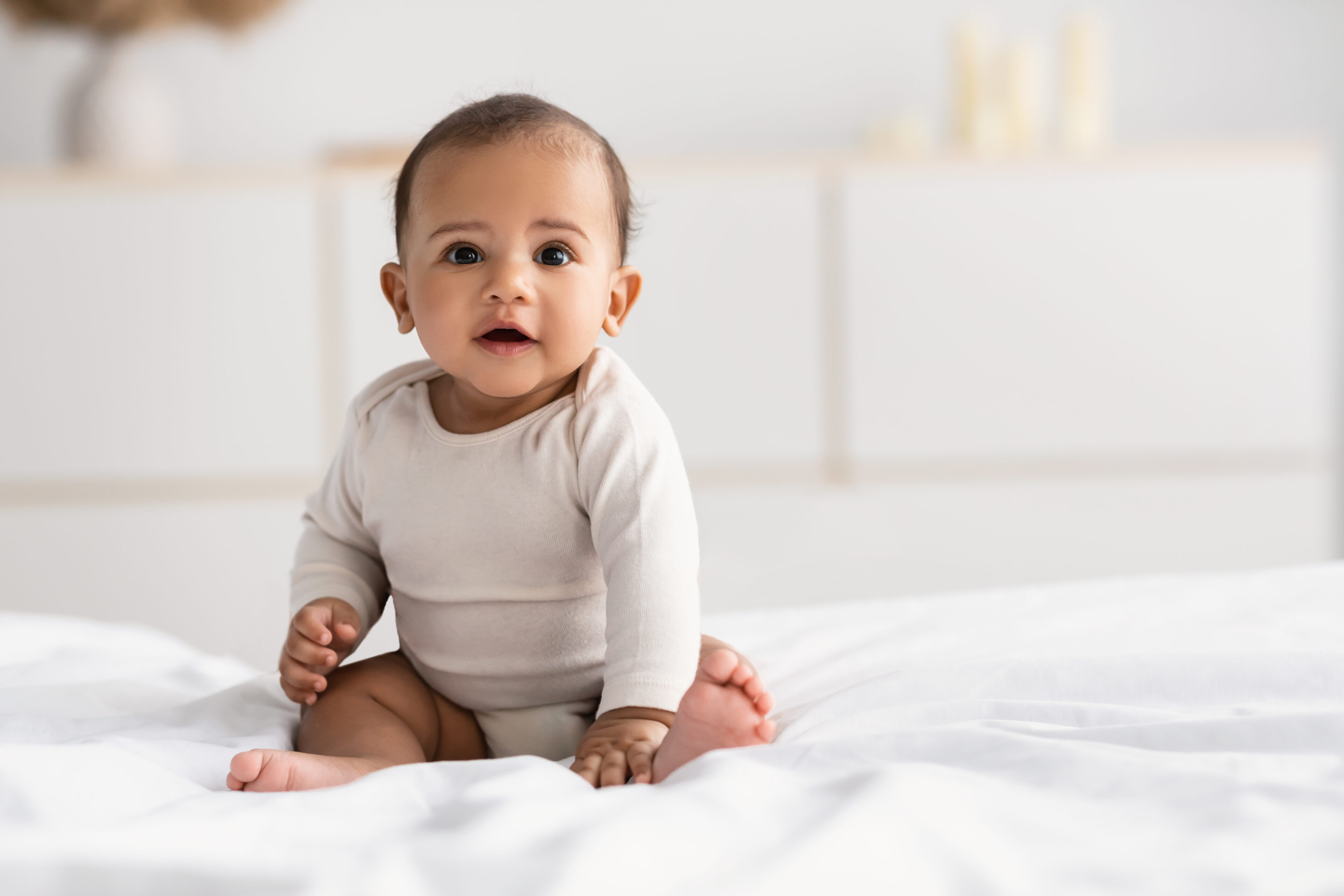 A cute baby with his lovely eyes