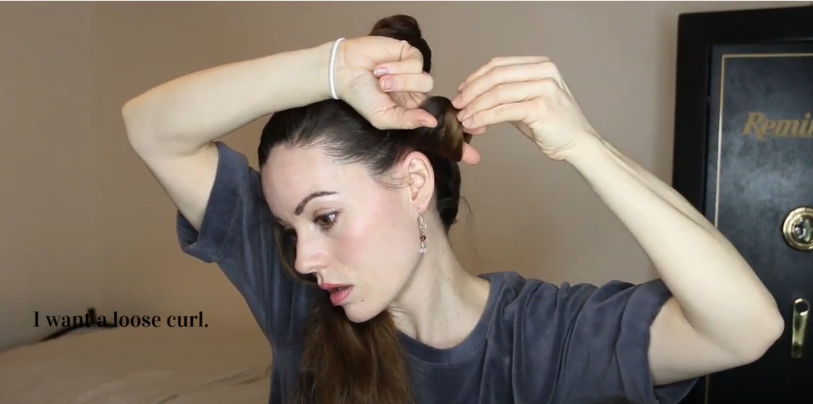 Twist the hair section