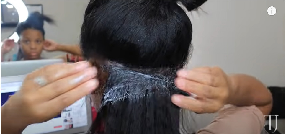 Apply petroleum jelly or oil to get bonding glue out of your hair
