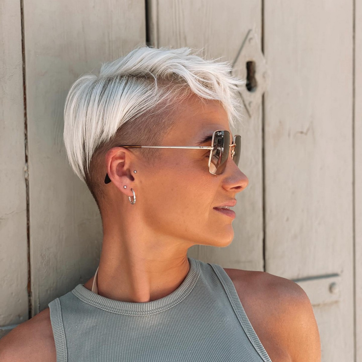 Blonde Pixie Cut