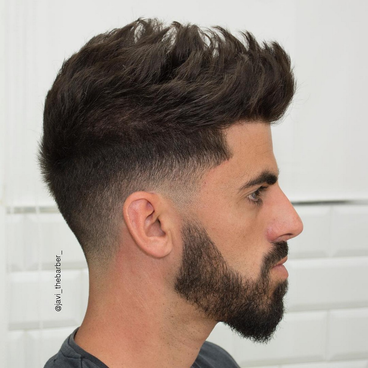 Spiky Low Fade Medium Haircut