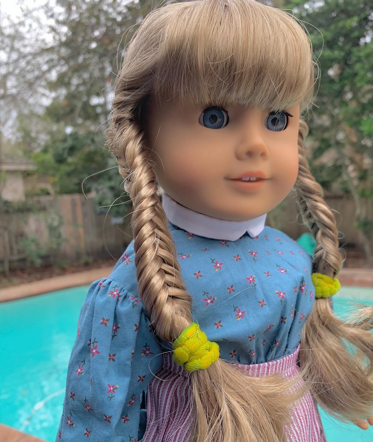 Two French Fishtail Braids With Bangs