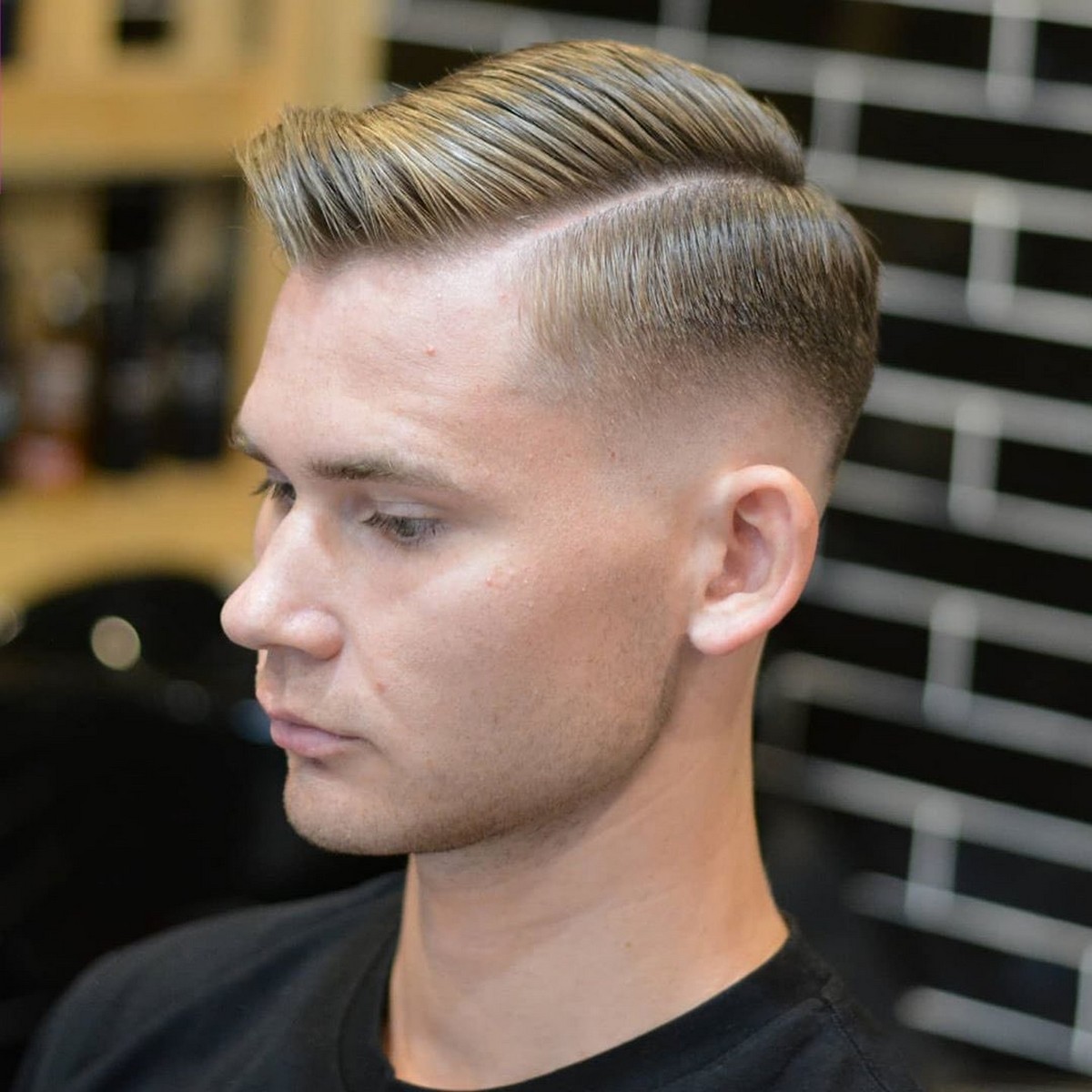 Undercut side part