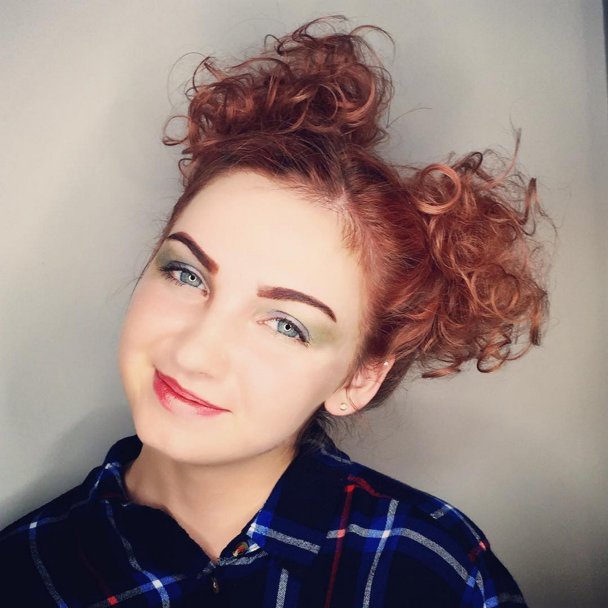 High Curly, Frizzy Pigtails