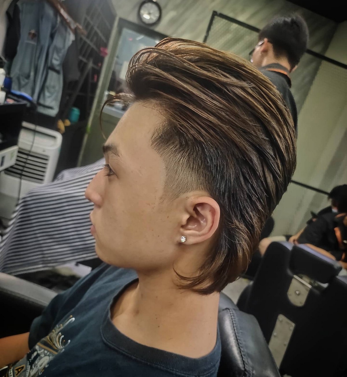 Long Slick Back Ducktail Haircut