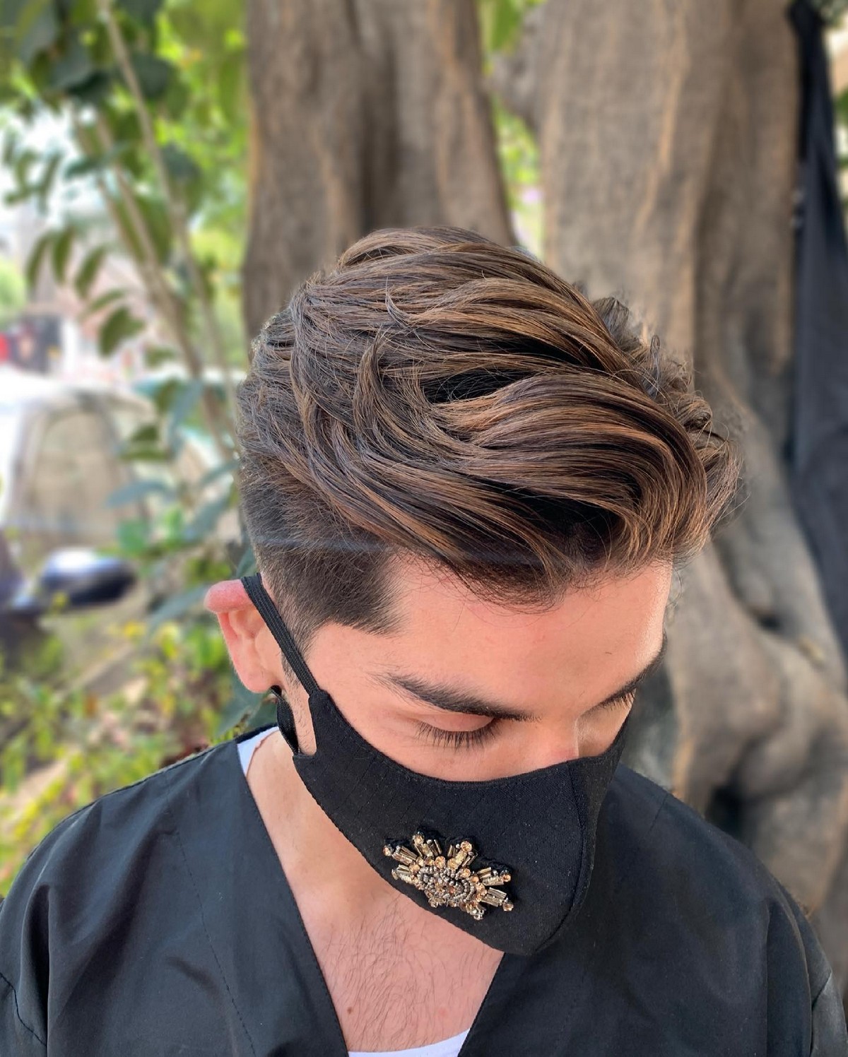 Caramel Highlight On Texture Hair