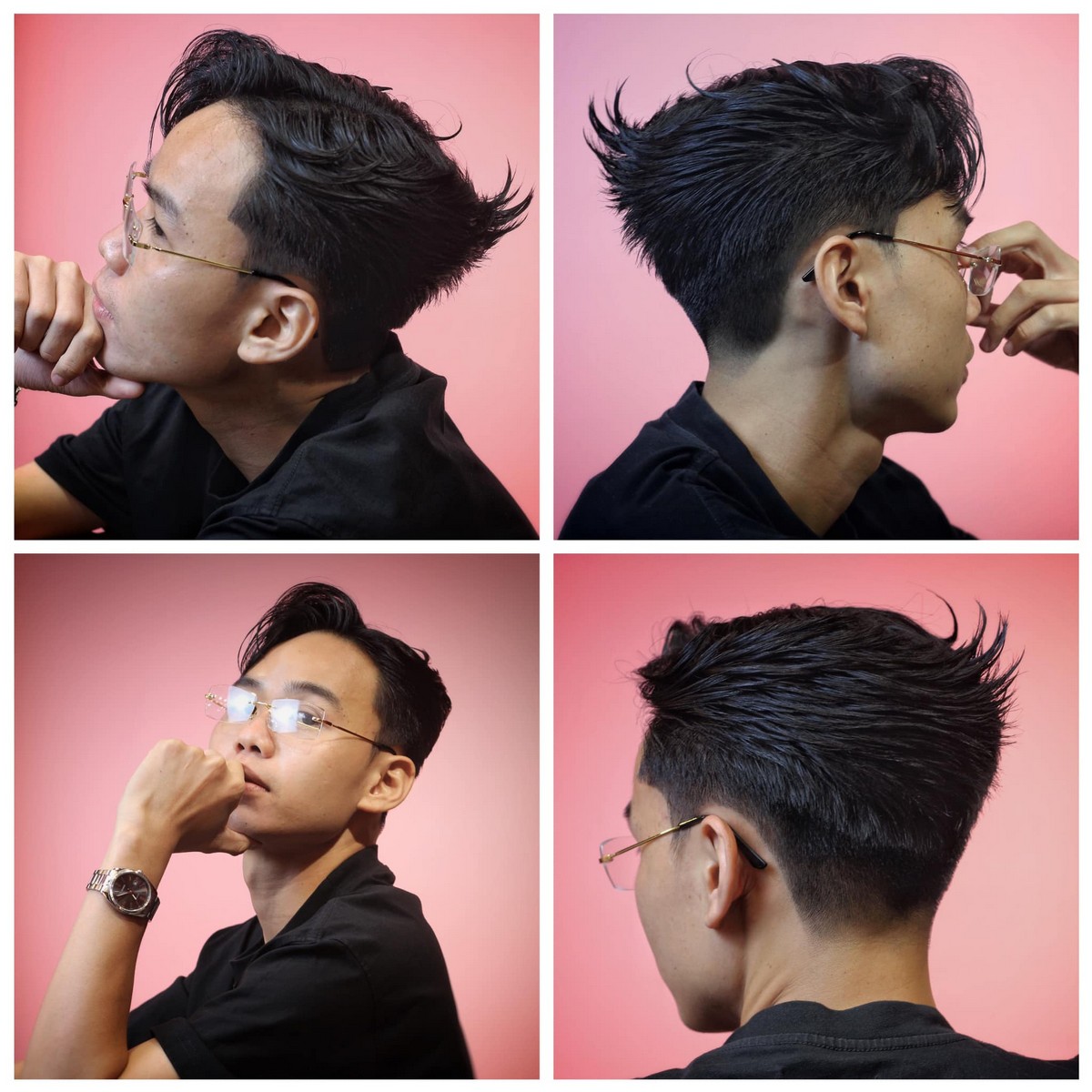 Side Part With Long Ducktail Haircut