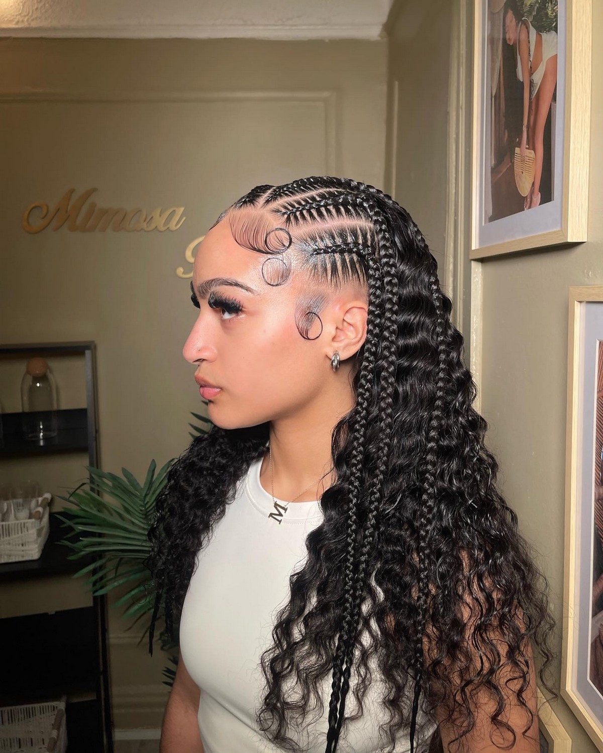 Bohemian With Stitch Braids