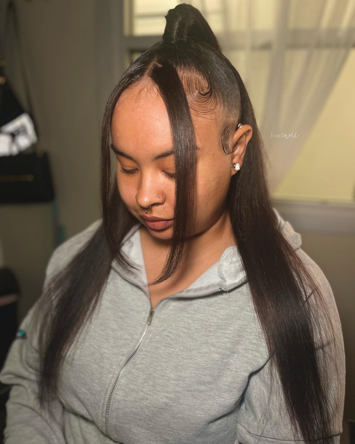 Half Up Half Down Sew In