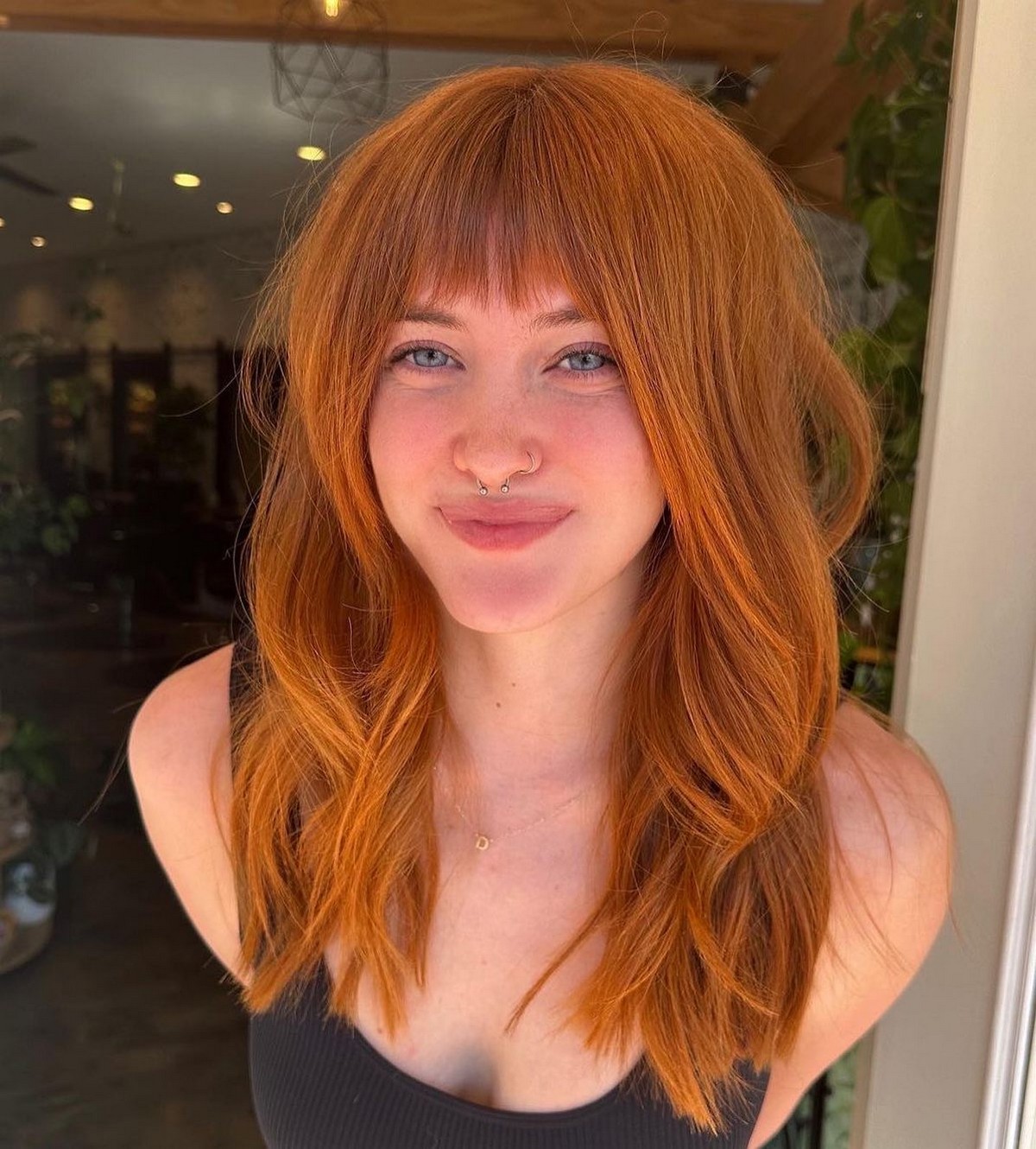 Wispy Bangs With Ginger Hair