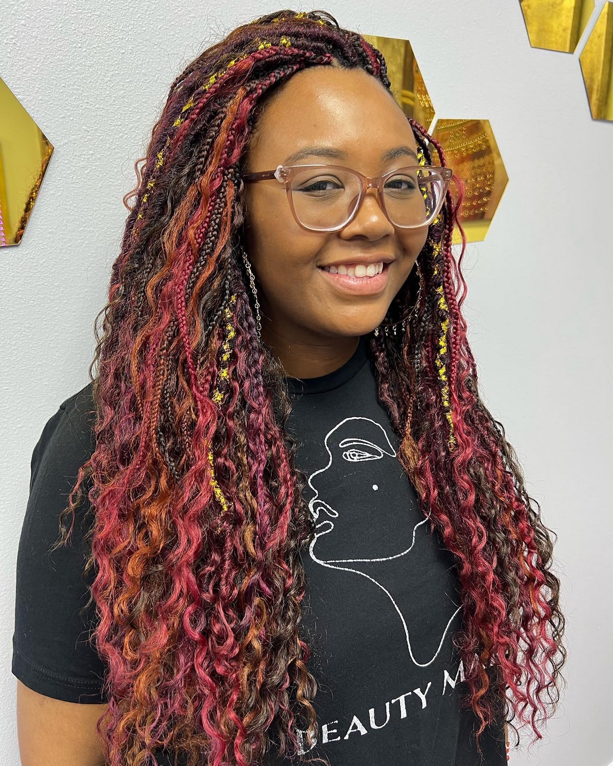 Bohemian Box-Braids Sew In