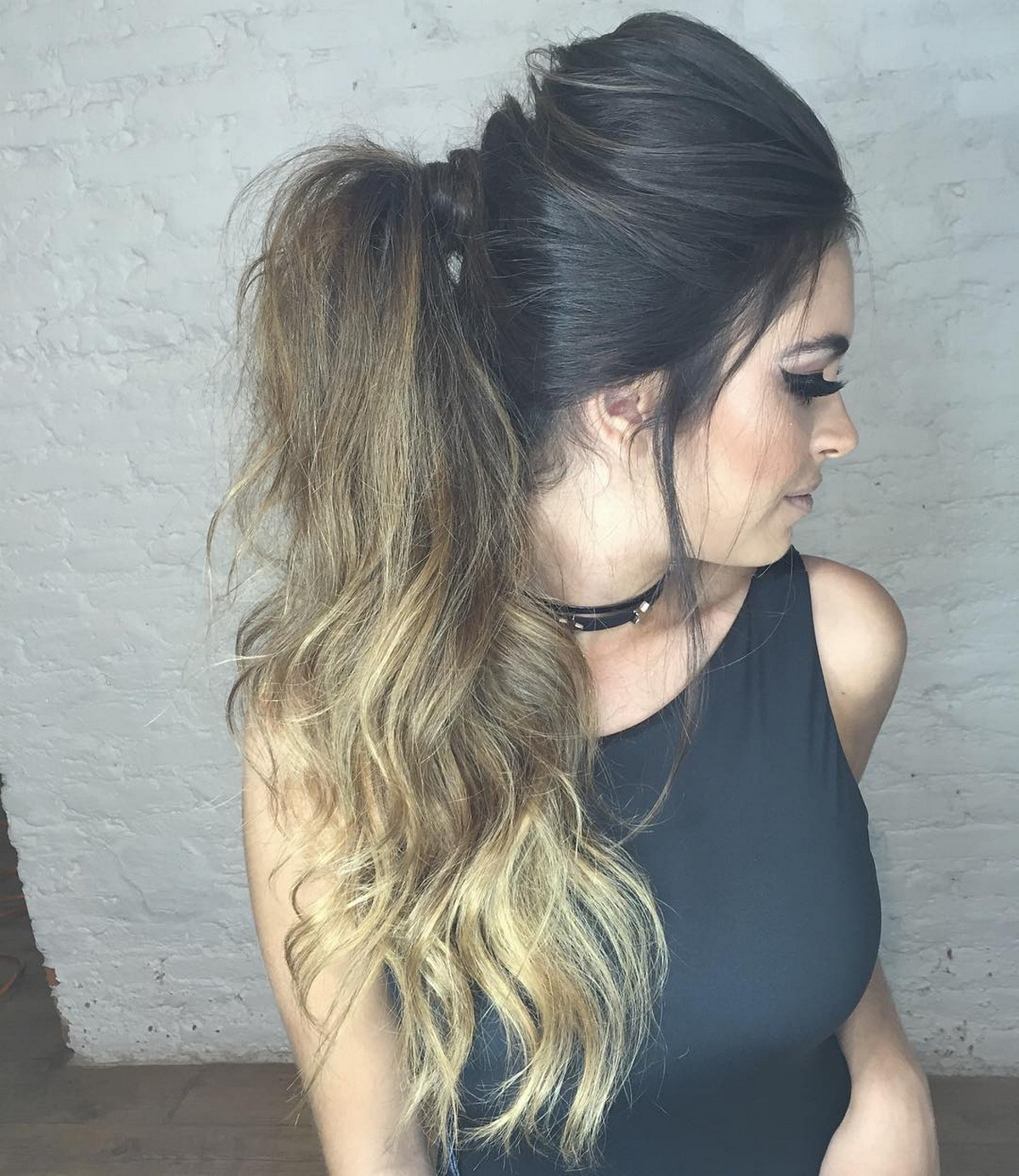 Stunning Frizzy Wrapped Ponytail
