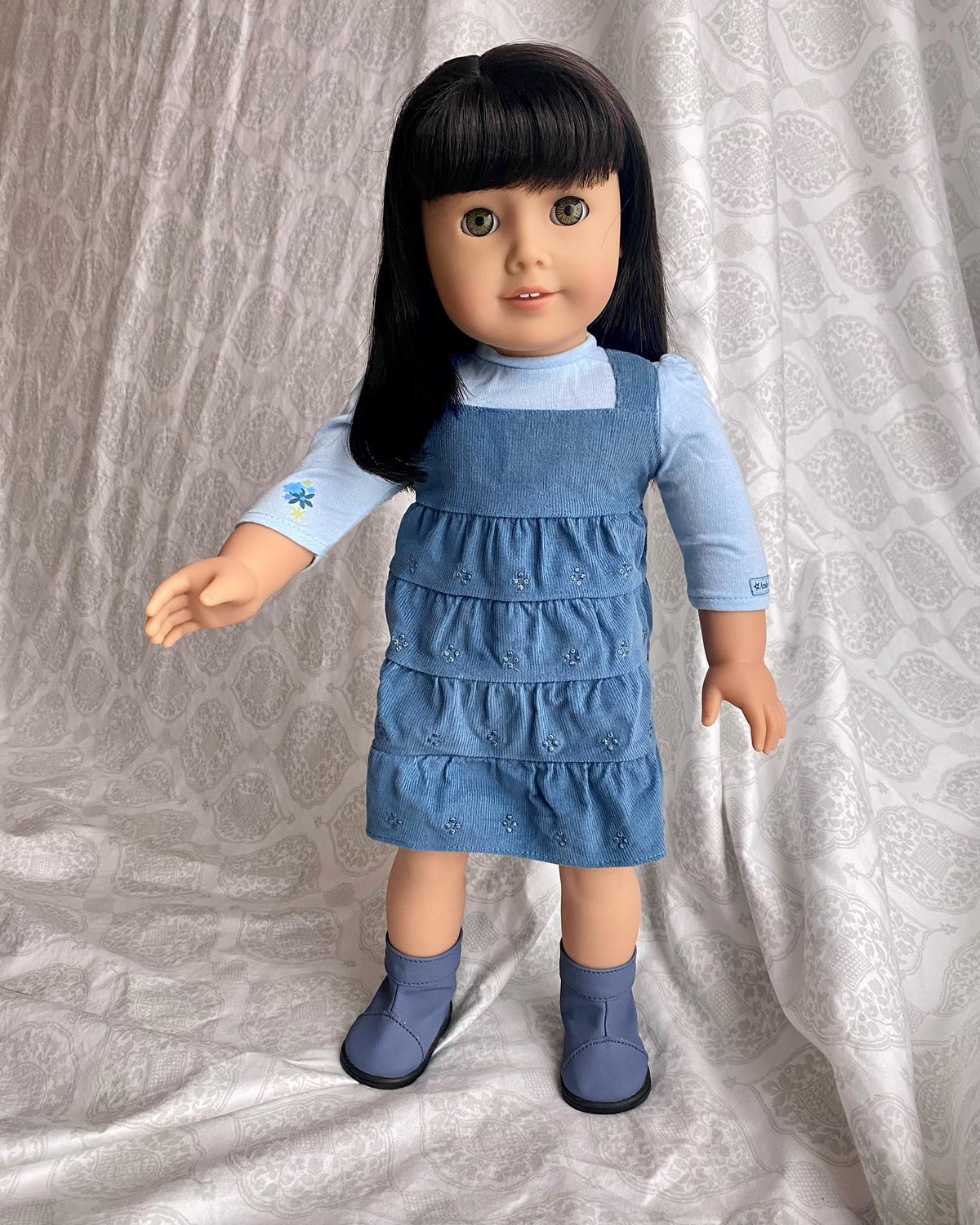 Blunt Bangs With Jet Black Hair