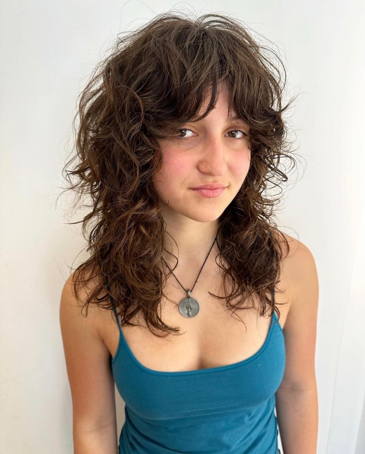 Curly Shag Hairstyle