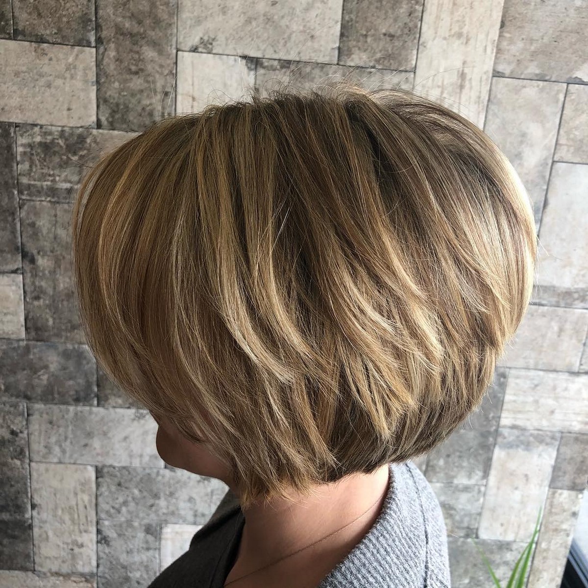 Short Two-Tier Bob Cut