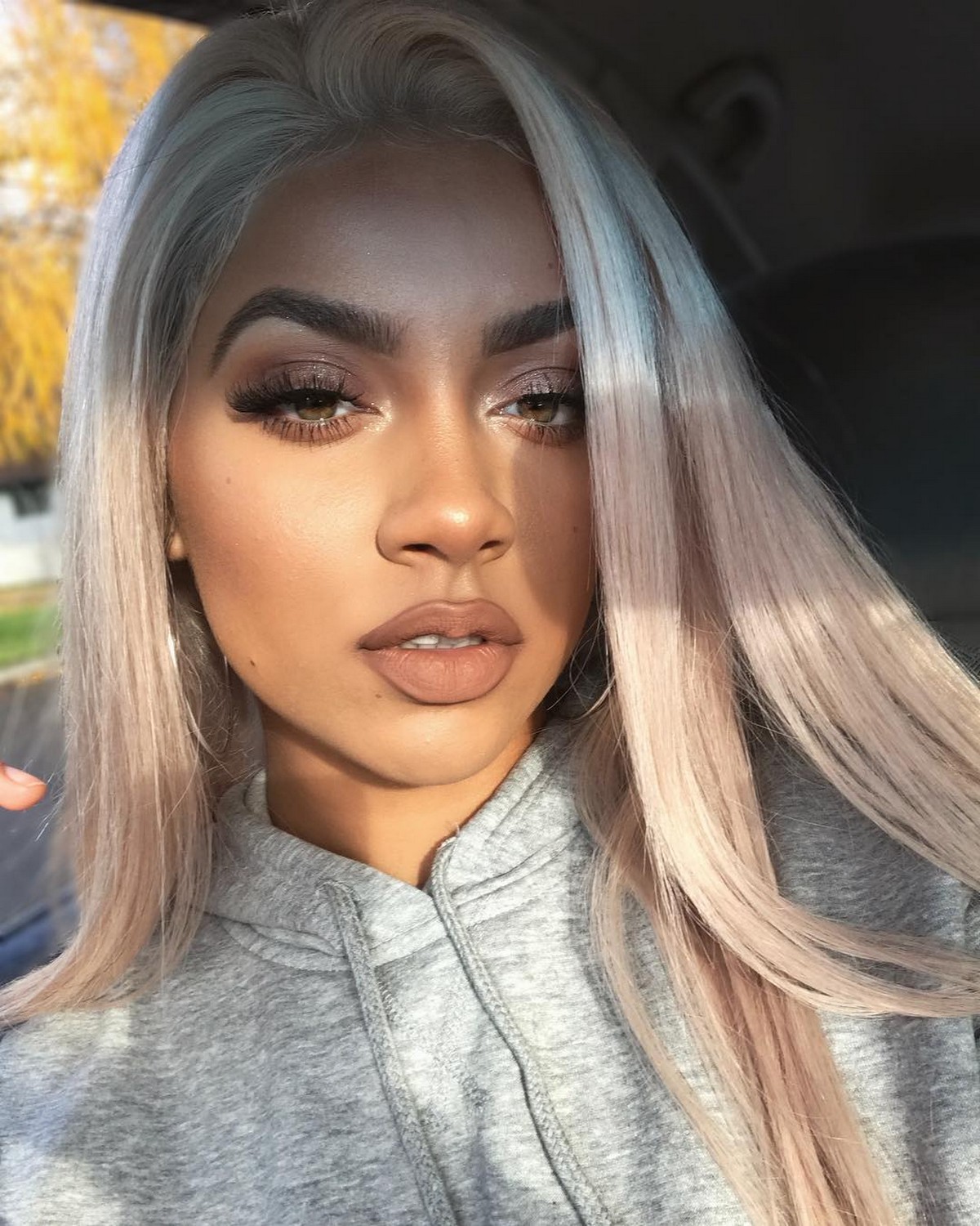 Sleek Baby Pink Hair Sew In