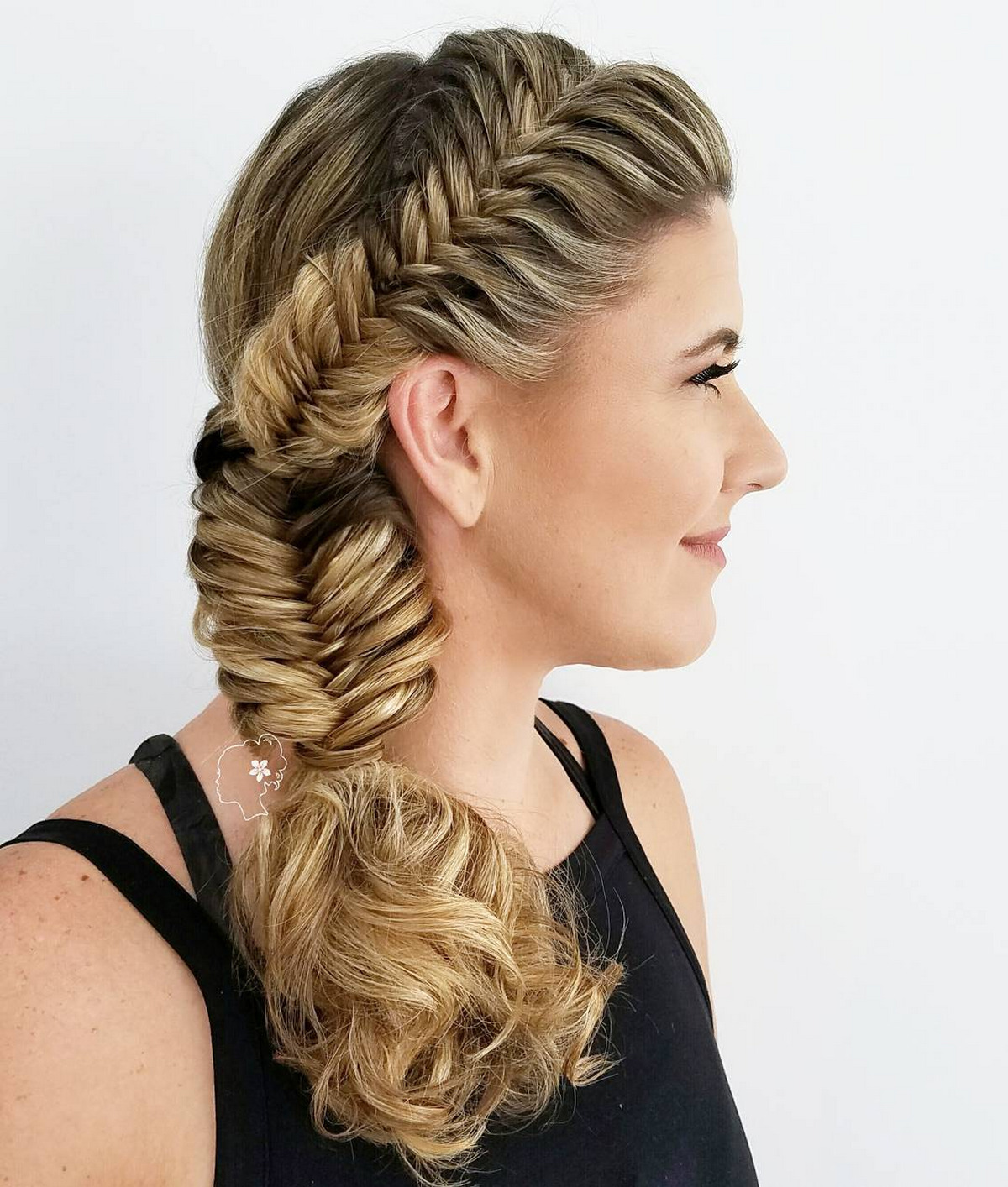 Side Fishtail Braid For Frizzy Hair