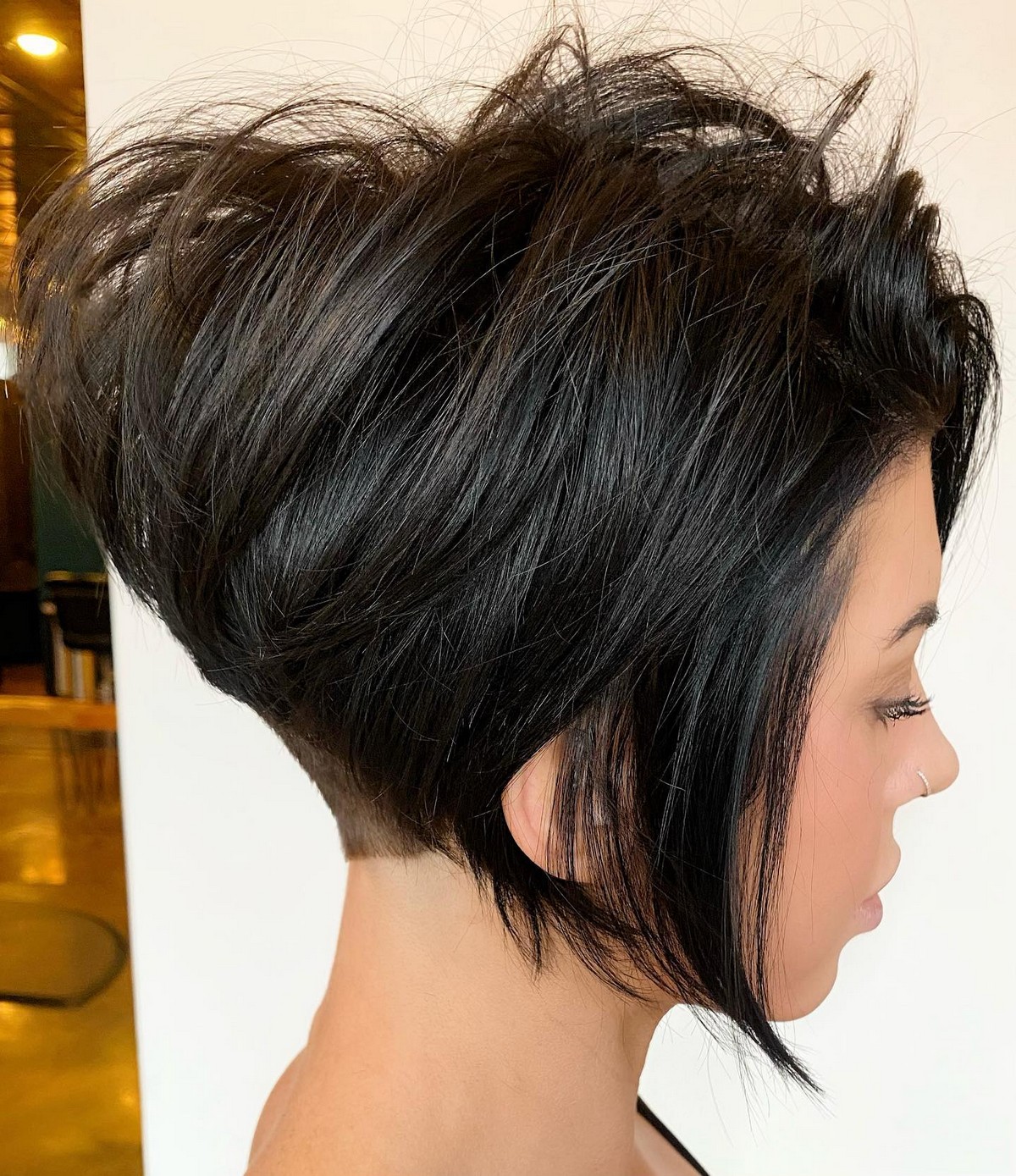 Stacked Hair With Undercut